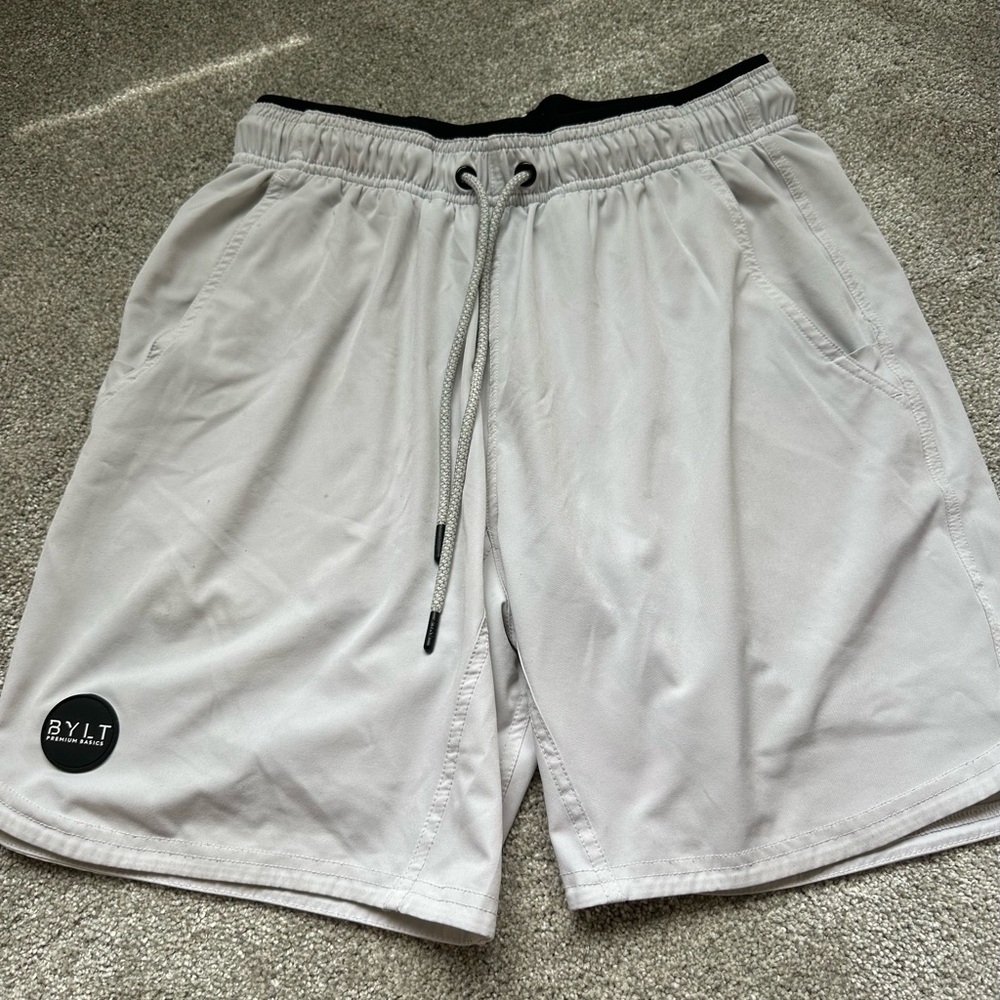 BYLT Basics White Shorts 7” with Liner